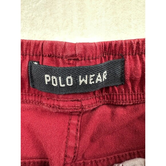 Vintage Polo Wear Red Jogger Pants Size 40 - Picture 7 of 7